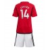 Billige Manchester United Christian Eriksen #14 Børnetøj Hjemmebanetrøje til baby 2023-24 Kortærmet (+ korte bukser)